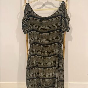 Geren Ford Black and Gray Sleeveless Sundress